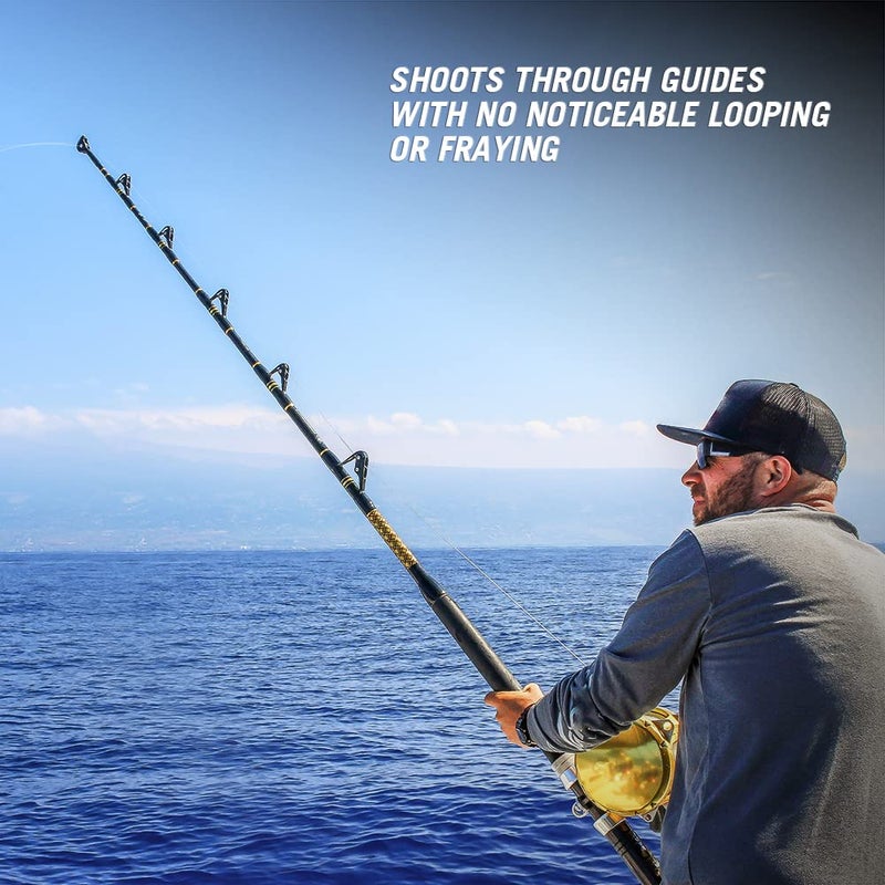 HERCULES Super Tough Braided Fishing Line 10 pounds Test Blue Camo 10LB (300 Yards) - 4 Strands - Image 5